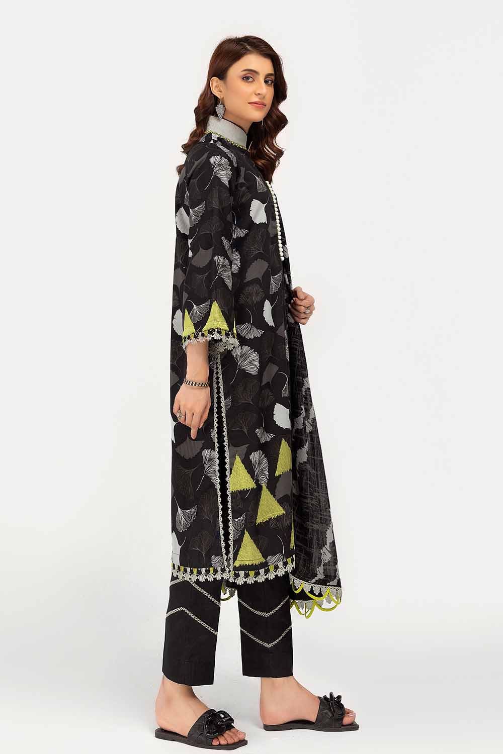 Gul Ahmed | Winter Collection 24 | Cotton Net Dupatta CD-42007 - Official Gul Ahmed - Agha Fabrics UK