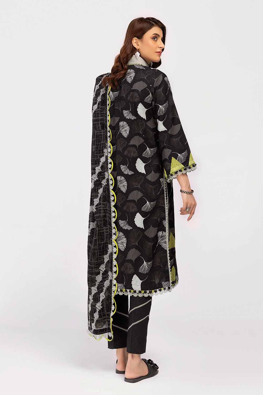 Gul Ahmed | Winter Collection 24 | Cotton Net Dupatta CD-42007 - Official Gul Ahmed - Agha Fabrics UK