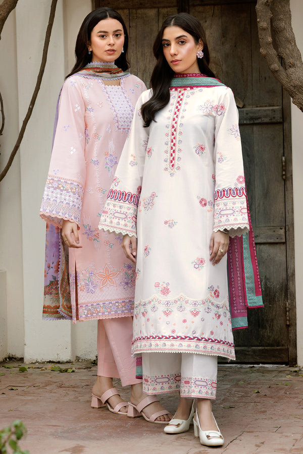 Farasha | Summer Weaves Embroidered Lawn | Pebble Glow