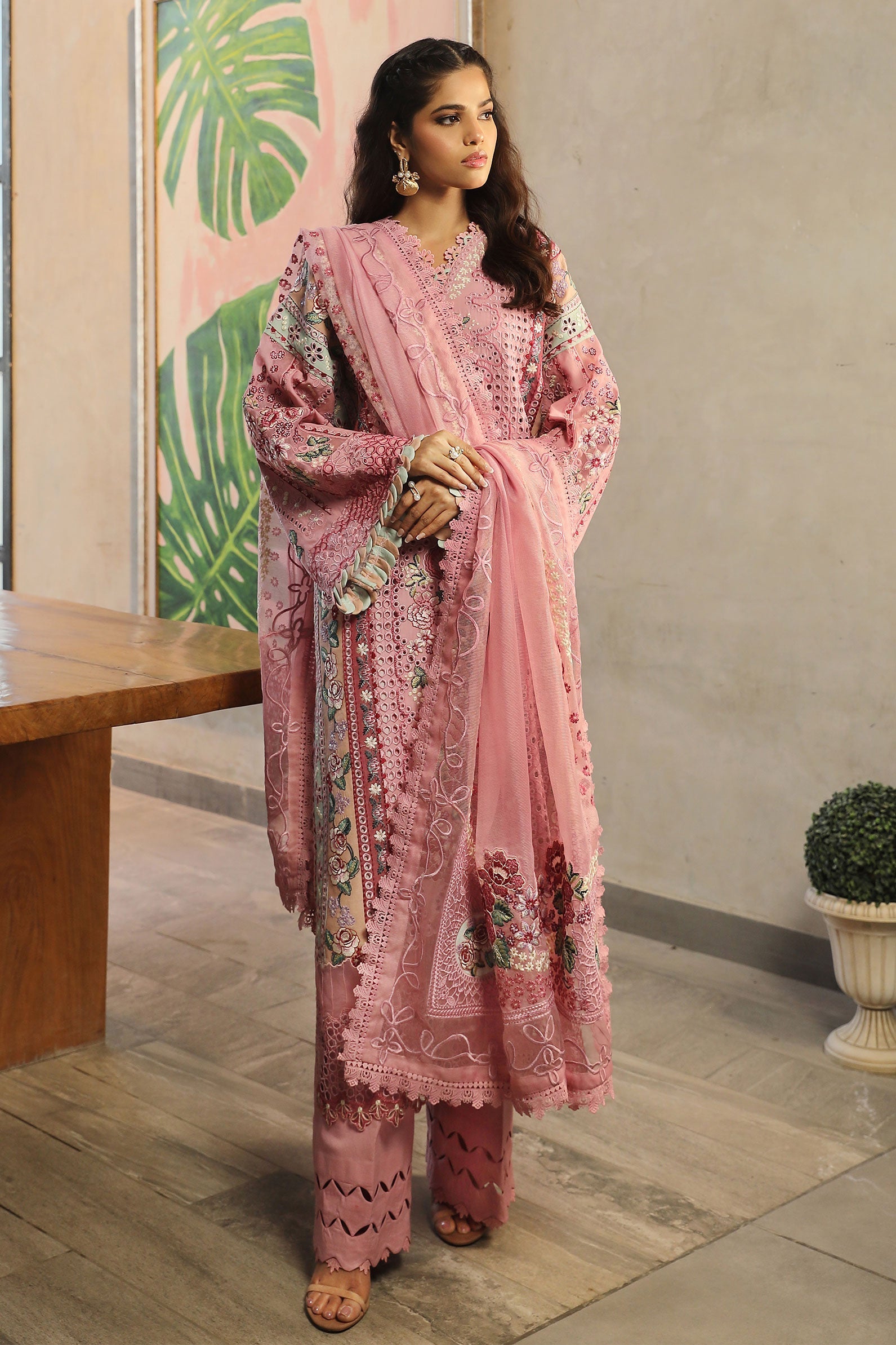 Maryam Hussain | Luxury Lawn 24 | CORAL - Official Maryam Hussain - Agha Fabrics UK