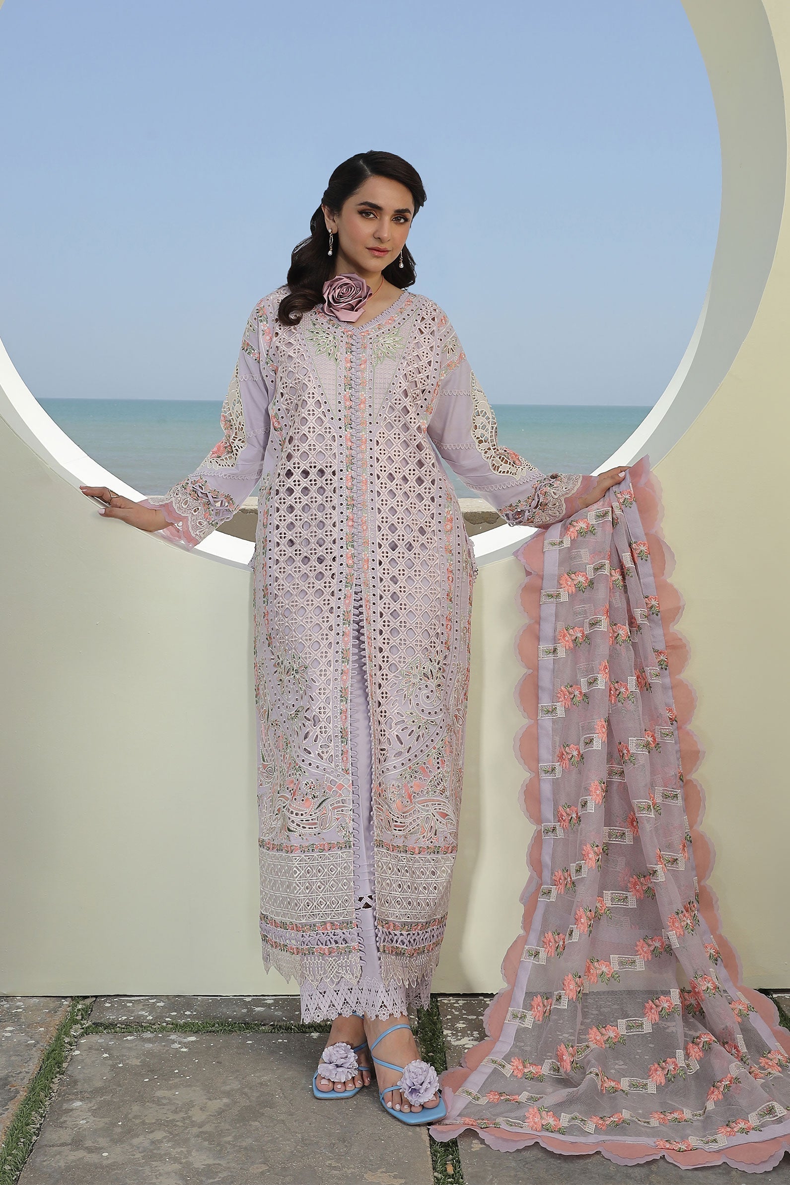 Maryam Hussain | Luxury Lawn 24 | FEROZ - Official Maryam Hussain - Agha Fabrics UK