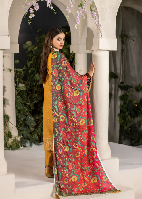 Meem | Winter Collection | MUSTARD (KHADDAR) - Official Meem - Agha Fabrics UK