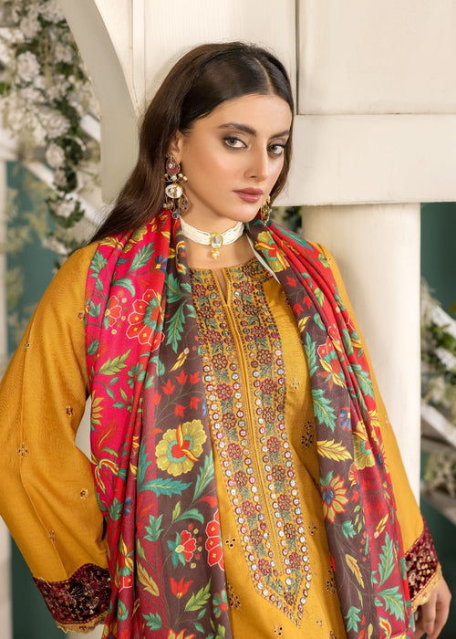 Meem | Winter Collection | MUSTARD (KHADDAR) - Official Meem - Agha Fabrics UK