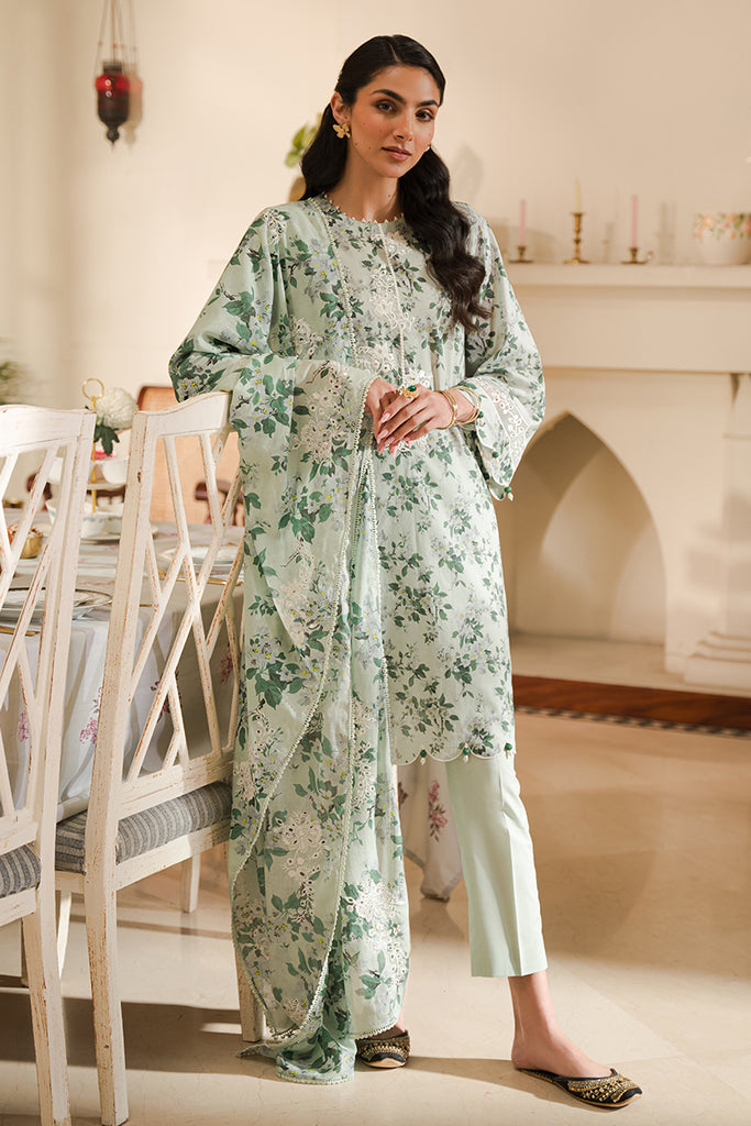 Cross Stitch | Eid Lawn 24 | SAGE SILT - Official Cross Stitch - Agha Fabrics UK