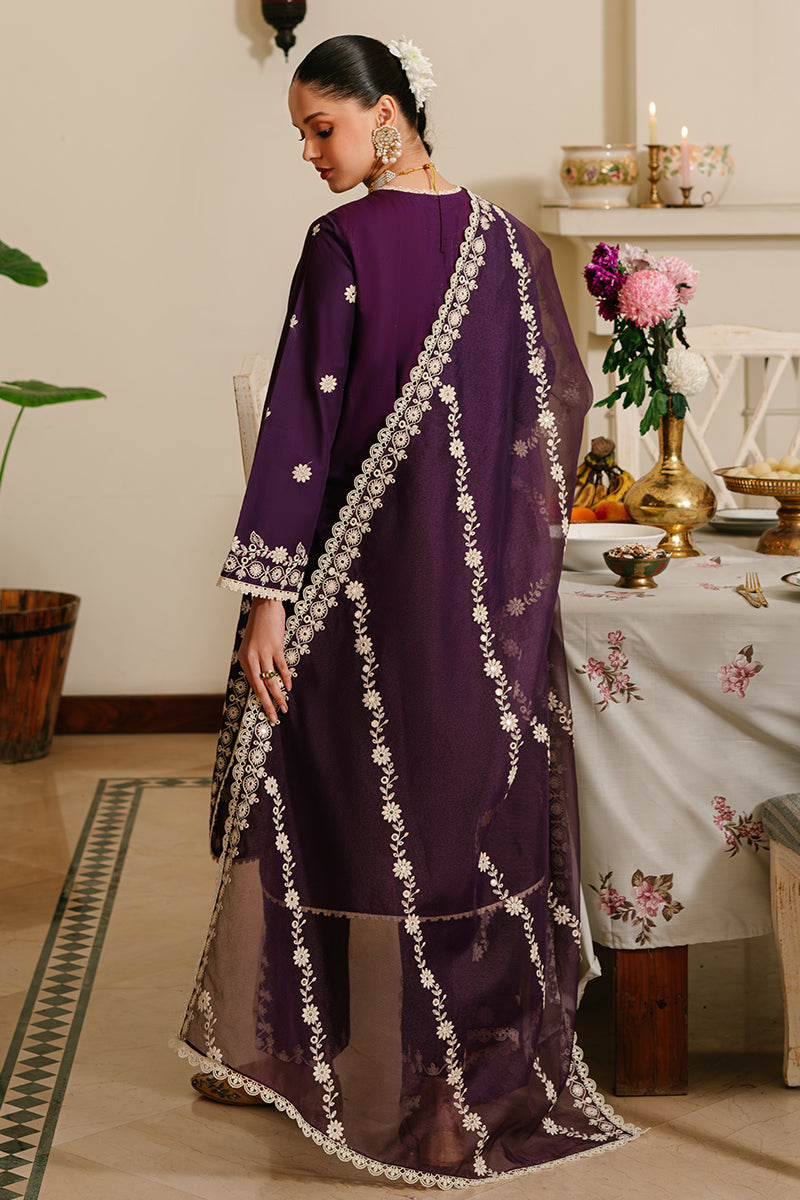 Cross Stitch | Eid Lawn 24 | PLUM GRAIN - Official Cross Stitch - Agha Fabrics UK