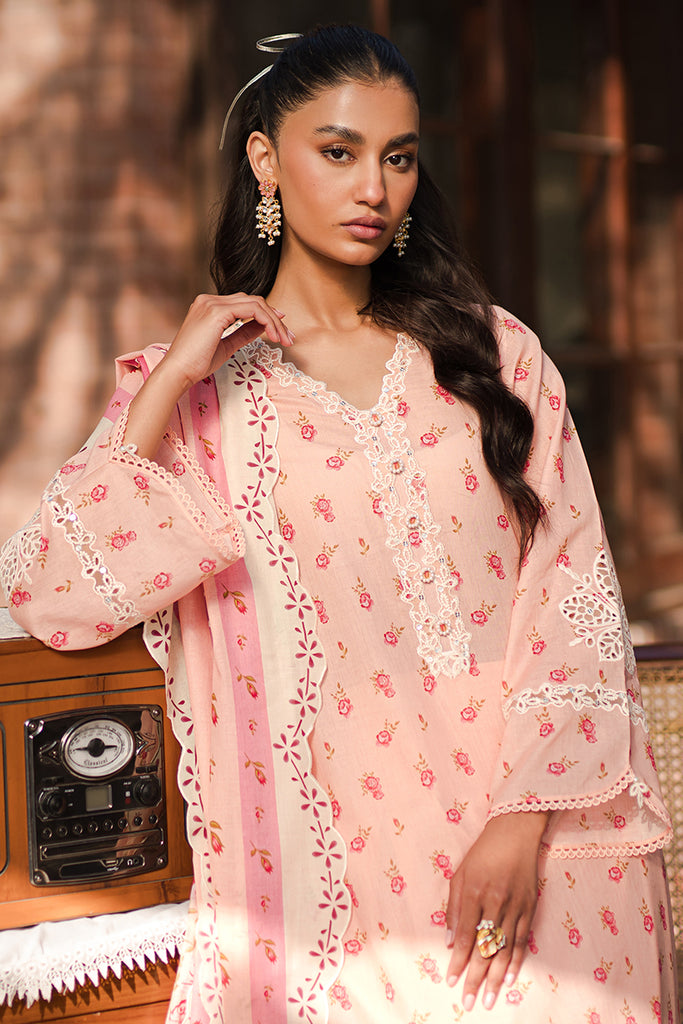Cross Stitch | Eid Lawn 24 | PEACH GLAM - Official Cross Stitch - Agha Fabrics UK