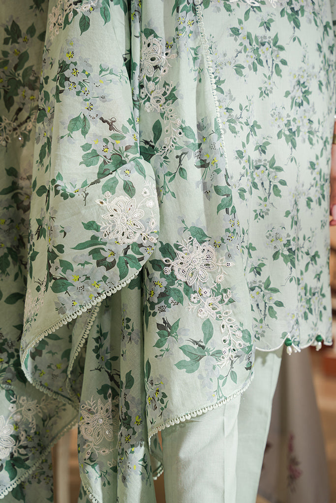 Cross Stitch | Eid Lawn 24 | SAGE SILT - Official Cross Stitch - Agha Fabrics UK