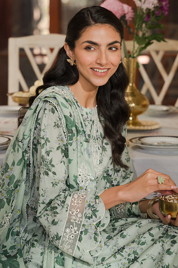 Cross Stitch | Eid Lawn 24 | SAGE SILT - Official Cross Stitch - Agha Fabrics UK