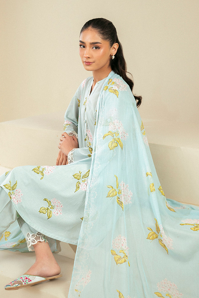 Cross Stitch | Daily Lawn 24 | DIM GRAY-3 PIECE LAWN SUIT - Official Cross Stitch - Agha Fabrics UK