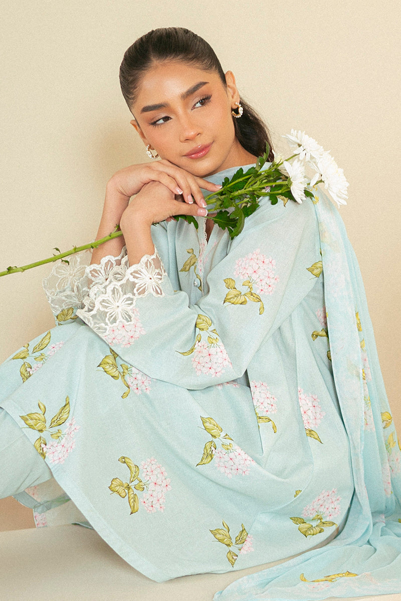 Cross Stitch | Daily Lawn 24 | DIM GRAY-3 PIECE LAWN SUIT - Official Cross Stitch - Agha Fabrics UK