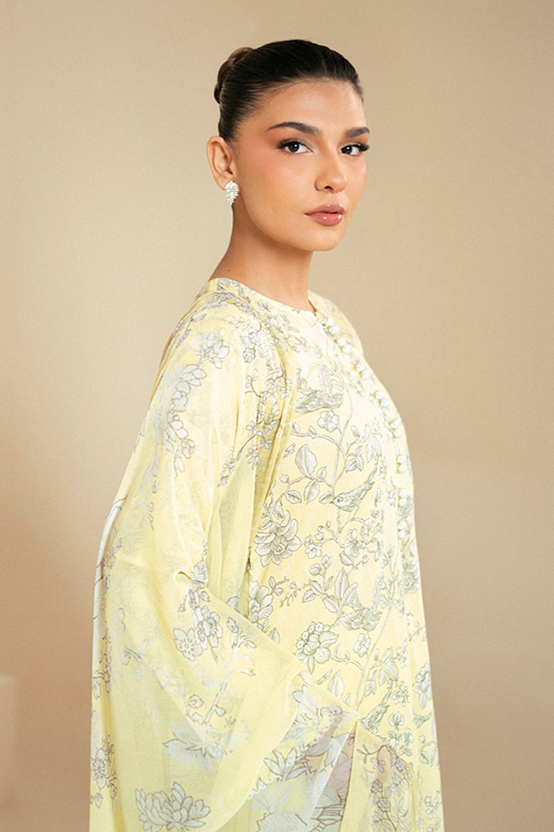 Cross Stitch | Daily Lawn 24 | CREAM BRULEE-3 PIECE LAWN SUIT - Official Cross Stitch - Agha Fabrics UK