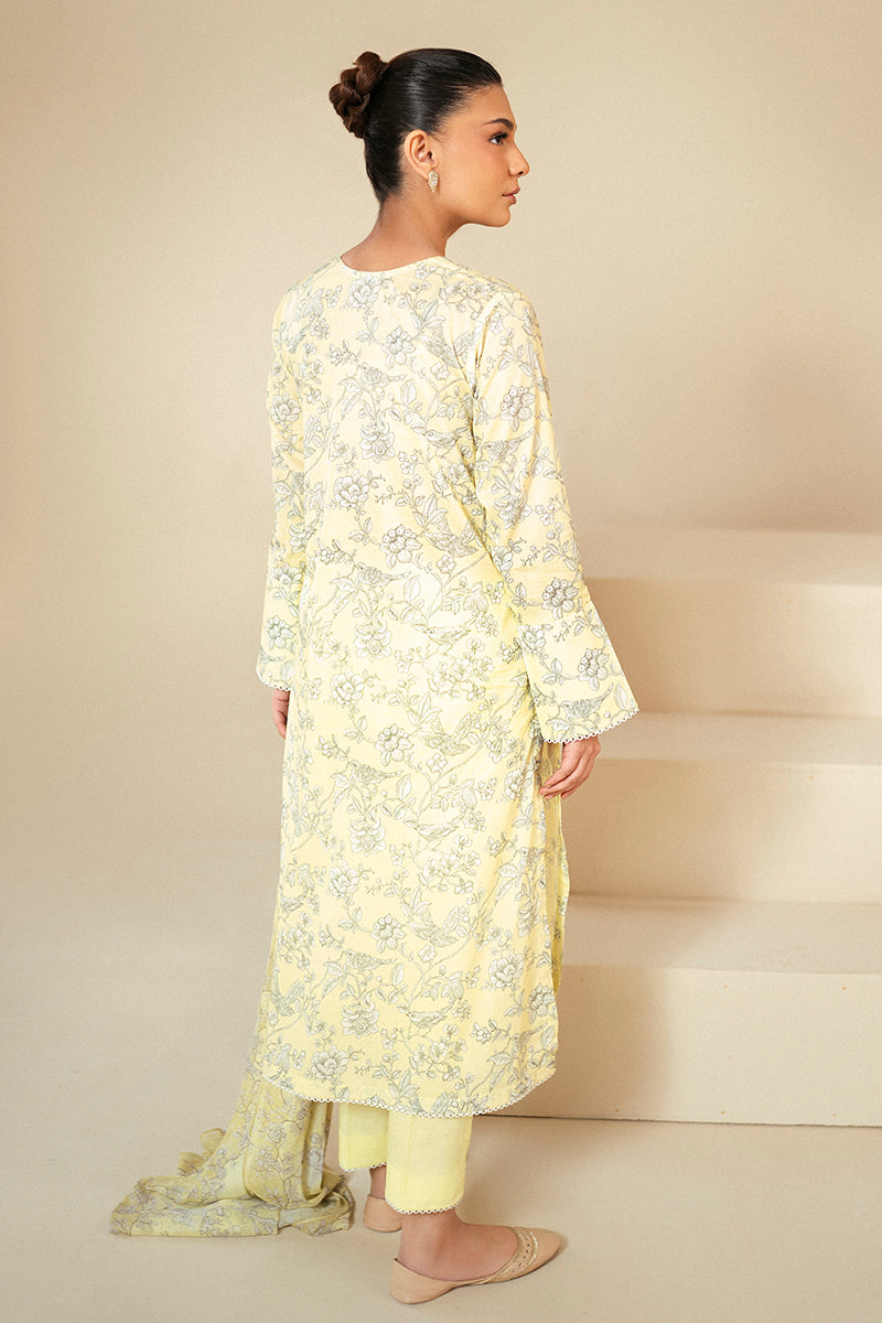 Cross Stitch | Daily Lawn 24 | CREAM BRULEE-3 PIECE LAWN SUIT - Official Cross Stitch - Agha Fabrics UK