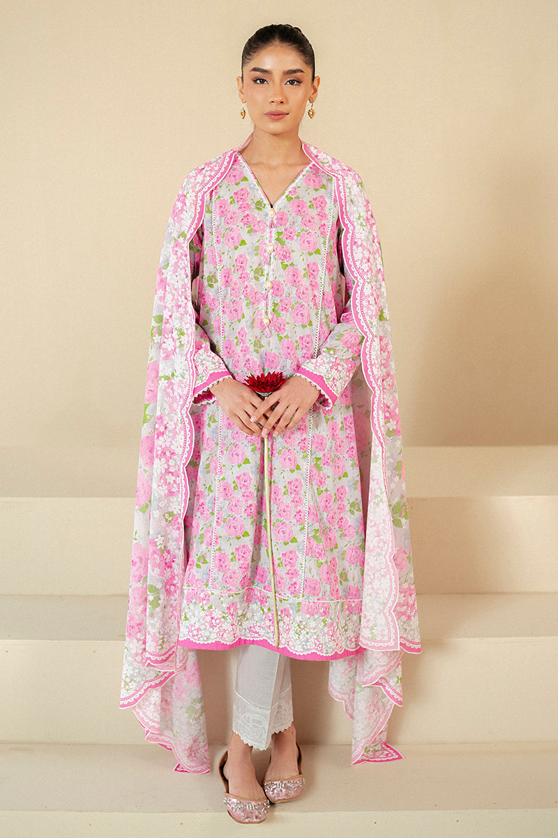 Cross Stitch | Daily Lawn 24 | FLORAL WIND-3 PIECE LAWN SUIT - Official Cross Stitch - Agha Fabrics UK