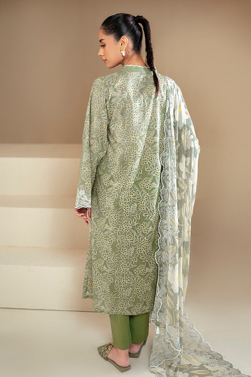 Cross Stitch | Daily Lawn 24 | SAGE BREEZE-3 PIECE LAWN SUIT - Official Cross Stitch - Agha Fabrics UK