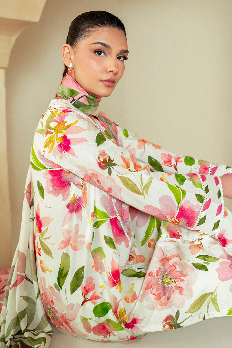 Cross Stitch | Daily Lawn 24 | HAZEL WILLOW-3 PIECE LAWN SUIT - Official Cross Stitch - Agha Fabrics UK