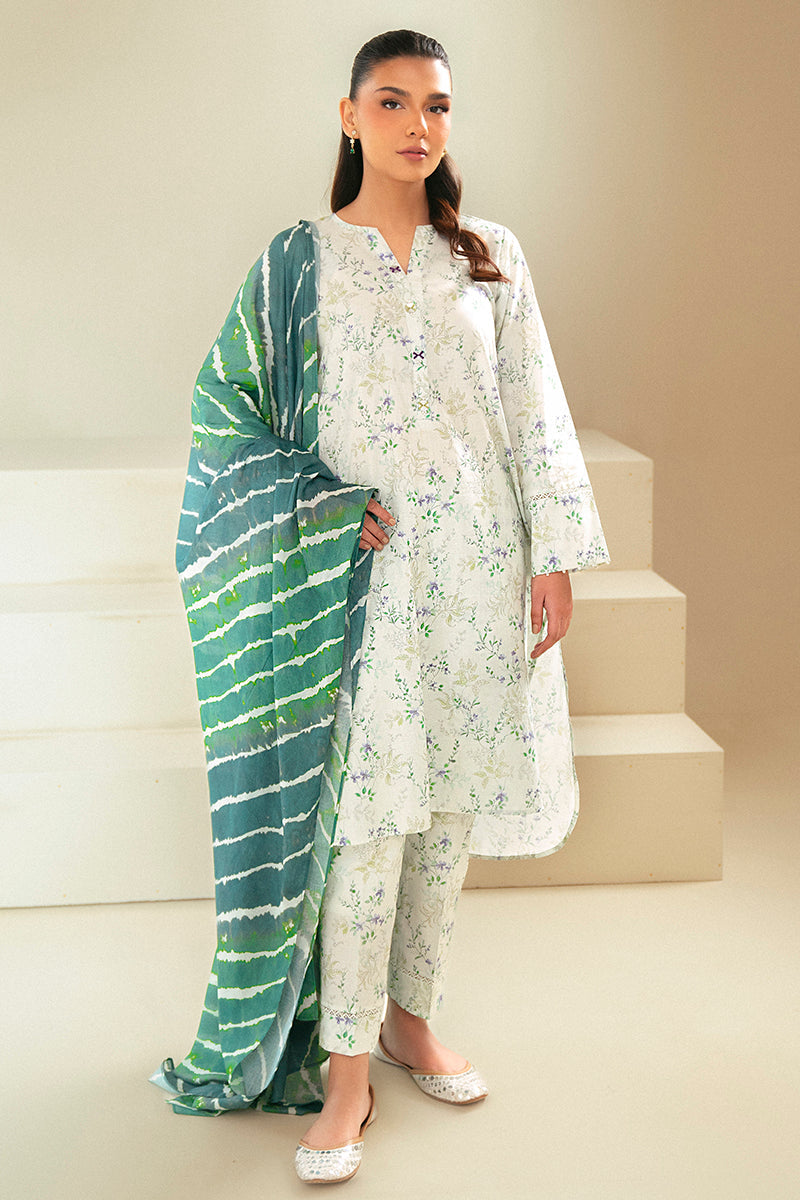 Cross Stitch | Daily Lawn 24 | LAUREL MINT-3 PIECE LAWN SUIT - Official Cross Stitch - Agha Fabrics UK