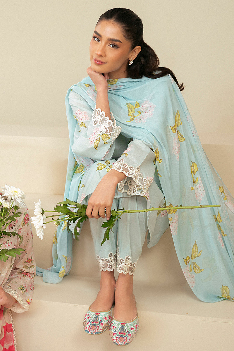 Cross Stitch | Daily Lawn 24 | DIM GRAY-3 PIECE LAWN SUIT - Official Cross Stitch - Agha Fabrics UK