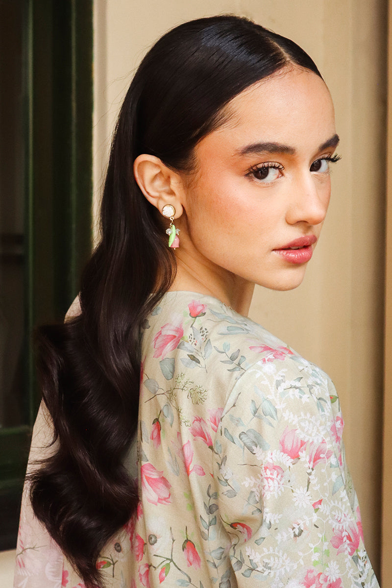 Cross Stitch | Printed Lawn | OLIVE AURA - Official Cross Stitch - Agha Fabrics UK