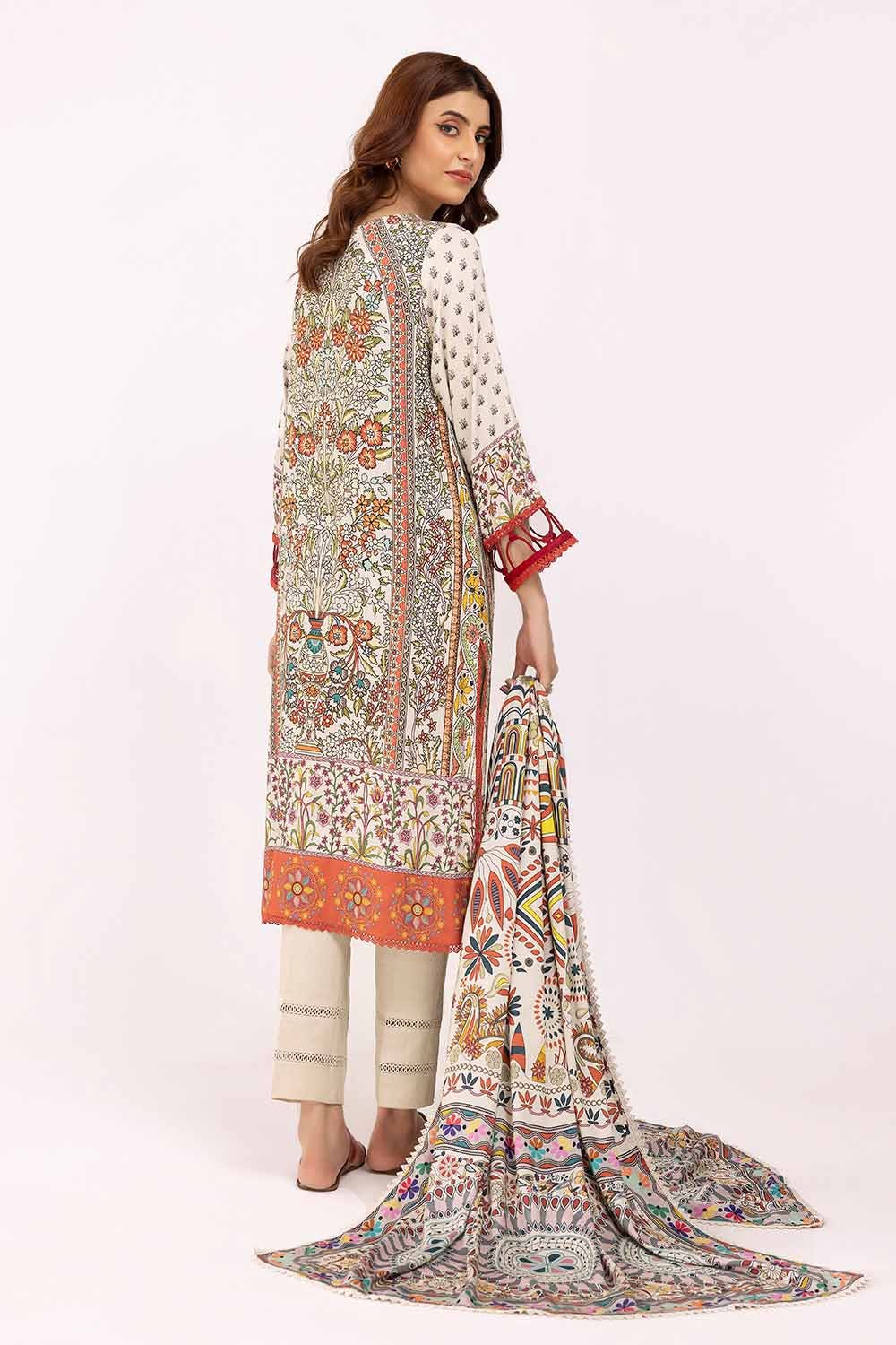 Gul Ahmed | Winter Collection 24 | Cotail Suit CV-42002 - Official Gul Ahmed - Agha Fabrics UK