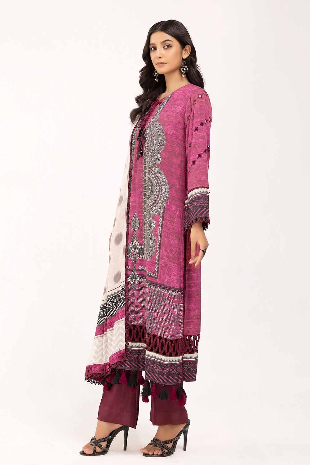 Gul Ahmed | Winter Collection 24 | Cotail Suit CV-42004 - Official Gul Ahmed - Agha Fabrics UK