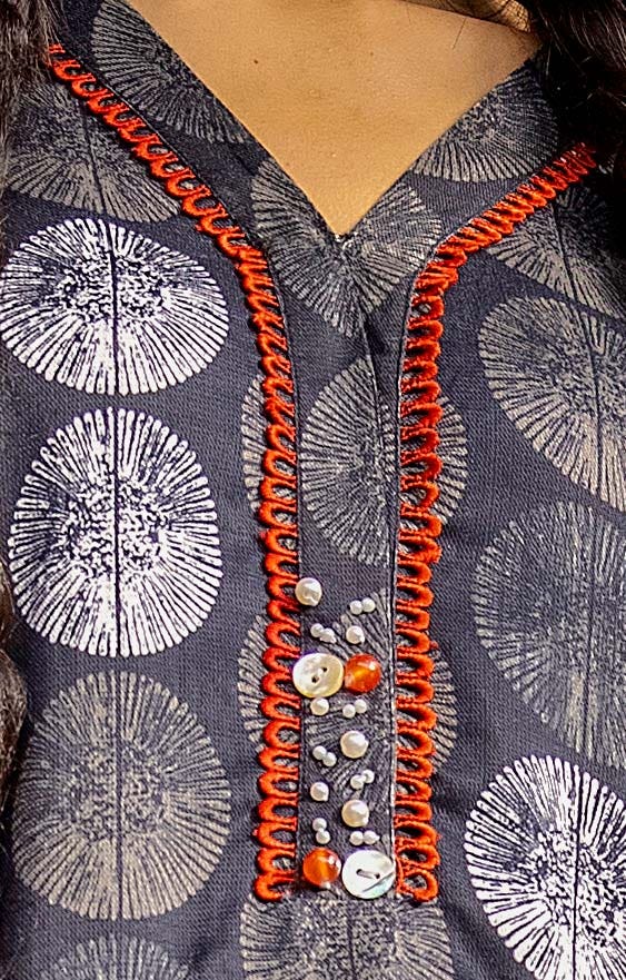 Gul Ahmed | Winter Collection 24 | Cotail Suit CV-42006 - Official Gul Ahmed - Agha Fabrics UK