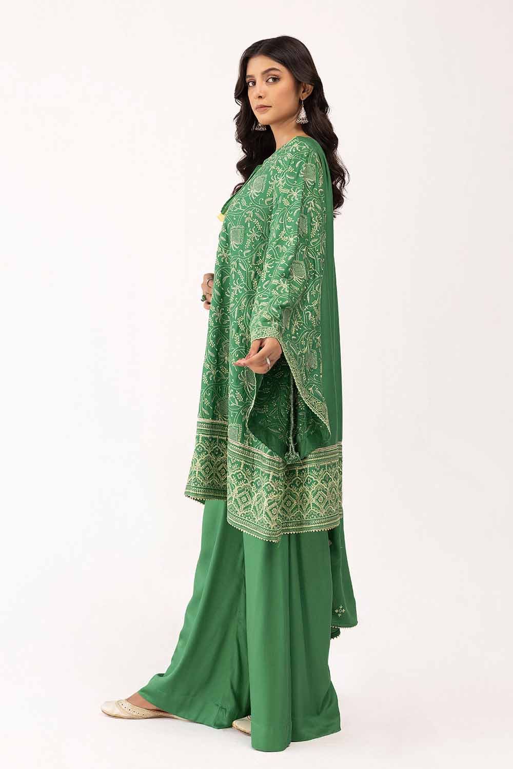 Gul Ahmed | Winter Collection 24 | Cotail Dupatta CV-42007 - Official Gul Ahmed - Agha Fabrics UK