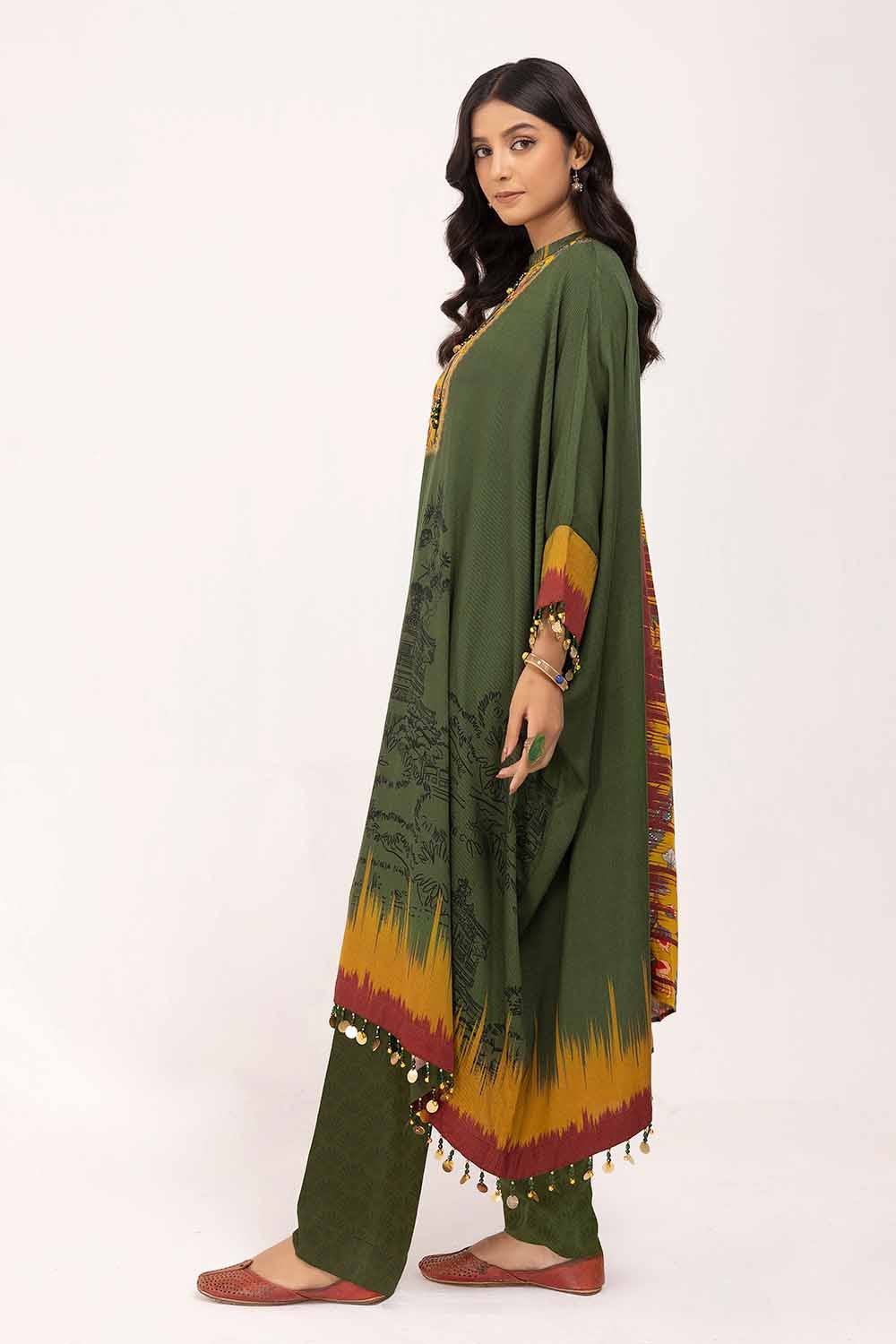 Gul Ahmed | Winter Collection 24 | Cotail Suit CV-42008 - Official Gul Ahmed - Agha Fabrics UK