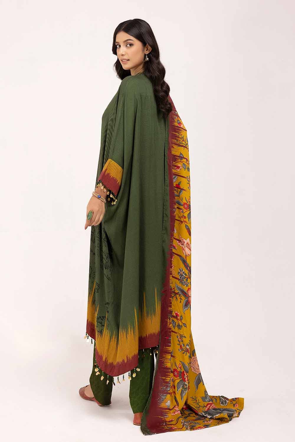 Gul Ahmed | Winter Collection 24 | Cotail Suit CV-42008 - Official Gul Ahmed - Agha Fabrics UK