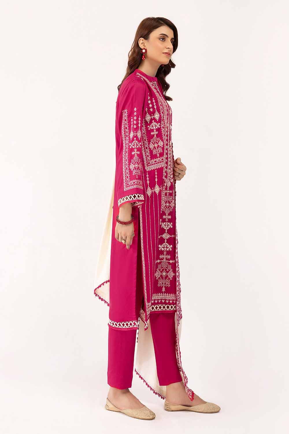 Gul Ahmed | Winter Collection 24 | Cotail Dupatta CV-42013 - Official Gul Ahmed - Agha Fabrics UK