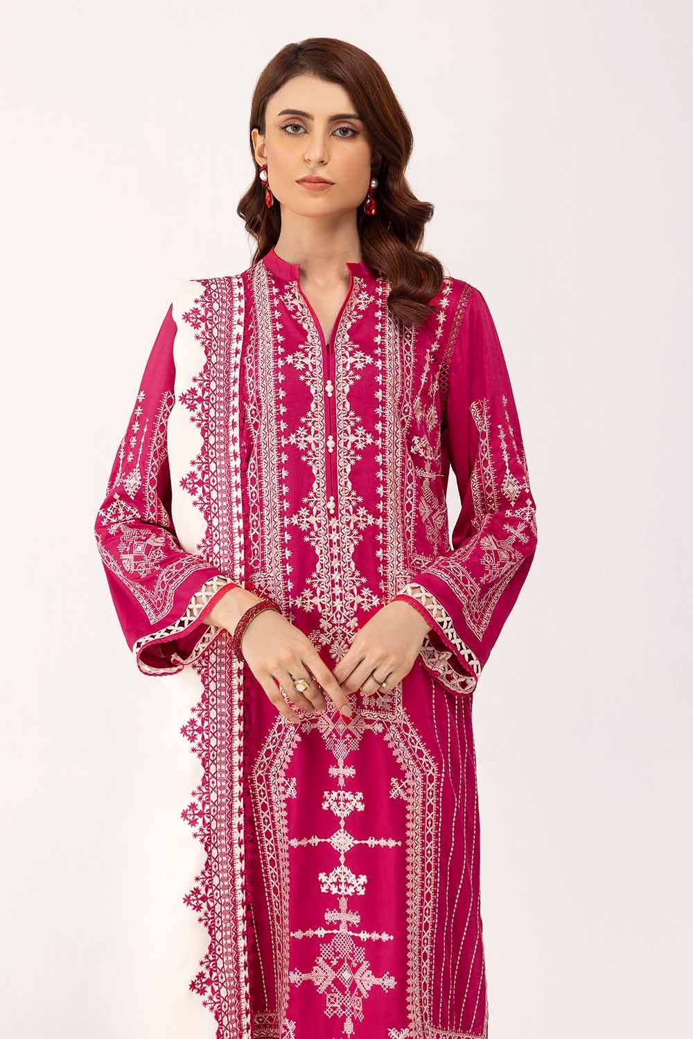 Gul Ahmed | Winter Collection 24 | Cotail Dupatta CV-42013 - Official Gul Ahmed - Agha Fabrics UK