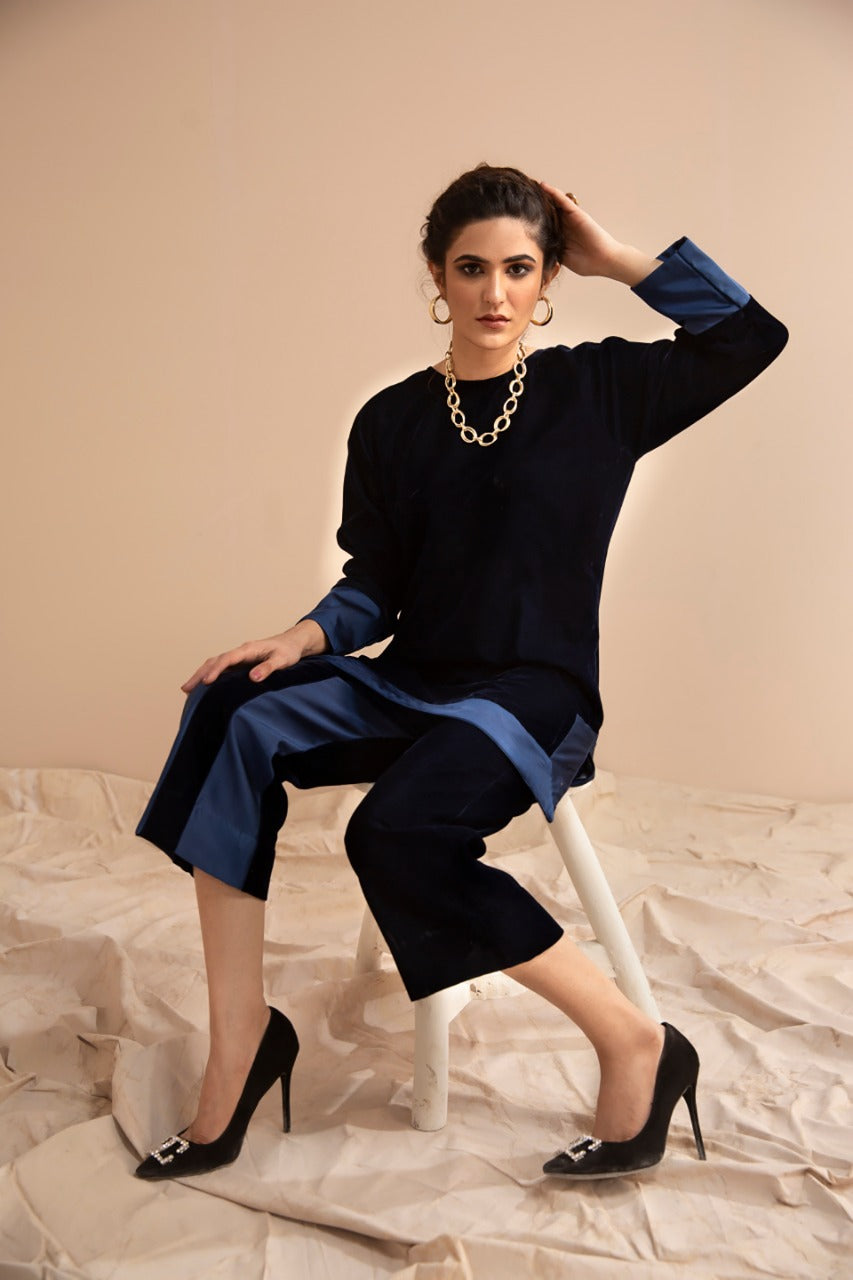 Hana | Mavi Velvets | VLT002 - Official Hana - Agha Fabrics UK