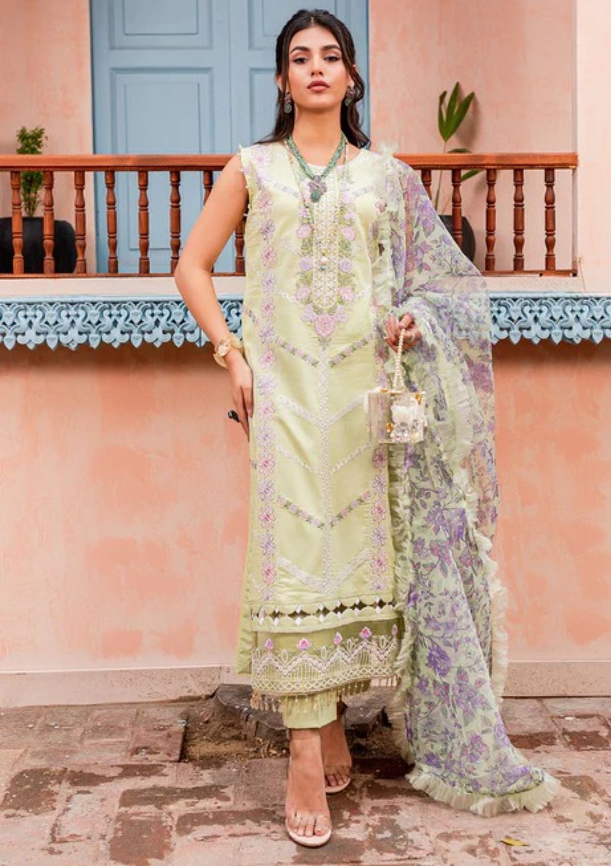 Lawn Collection - Parishay - Noor e Nazar - Eid - NNE#08