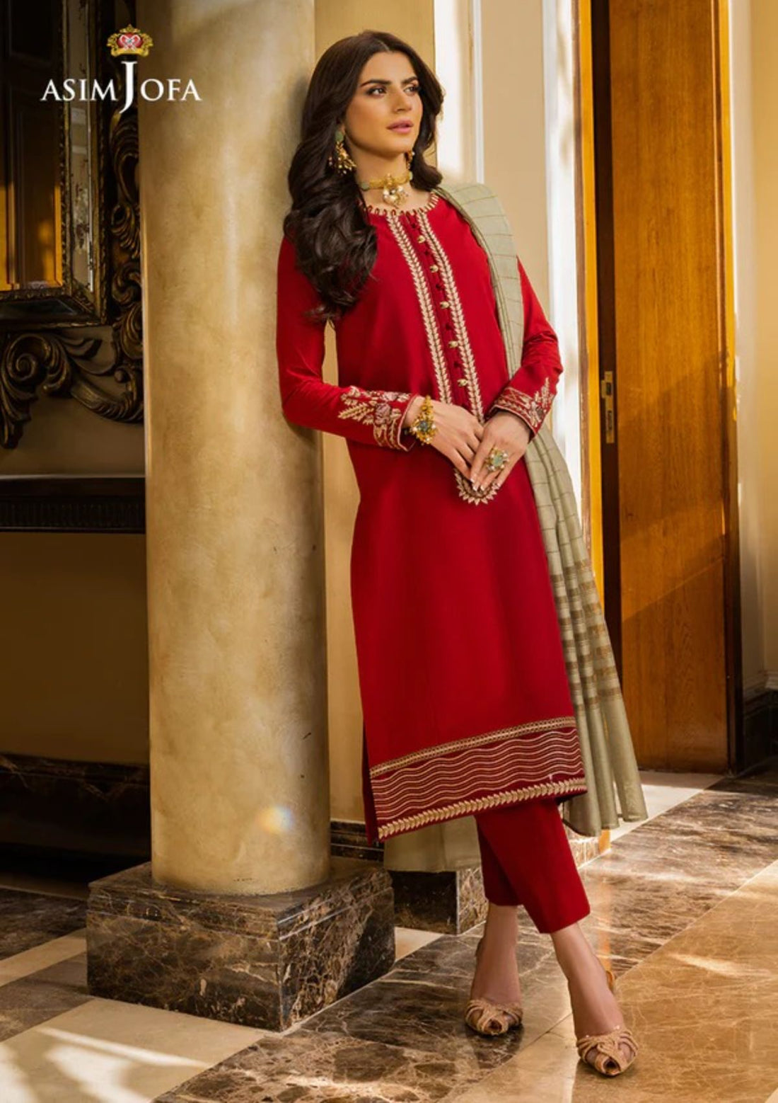 Lawn Collection - Asim Jofa - Festive - AJPE#38 - Official Asim Jofa - Agha Fabrics UK