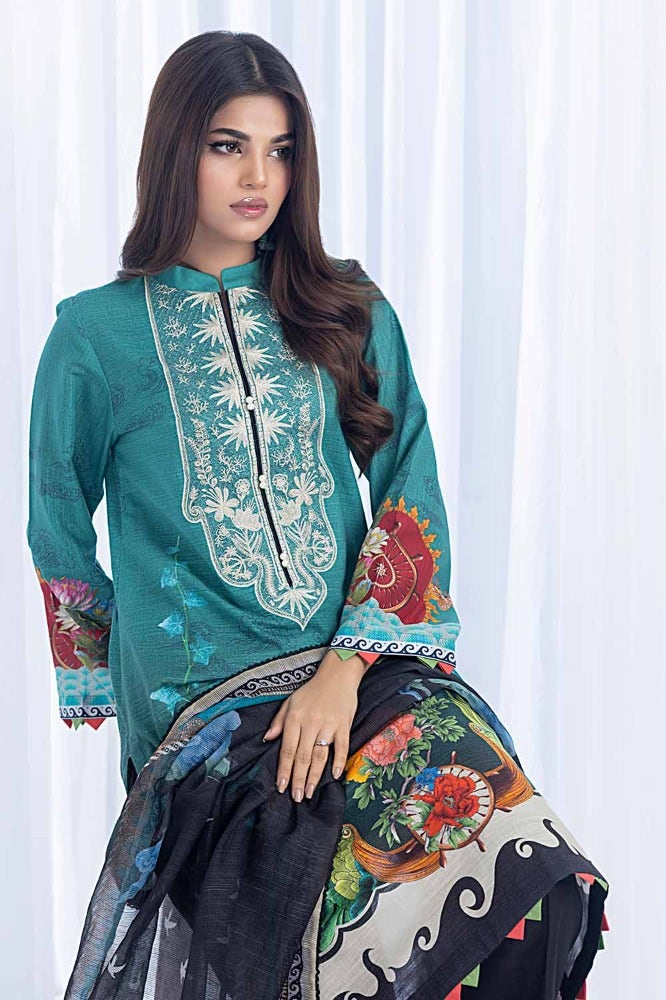 Gul Ahmed | Winter Collection 24 | Net Dupatta WRF-32019 - Official Gul Ahmed - Agha Fabrics UK