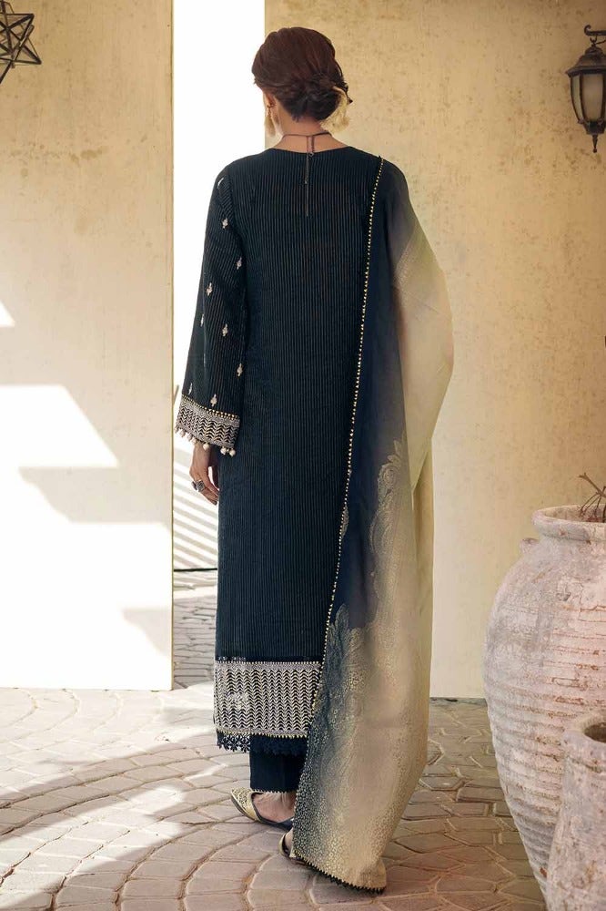 Gul Ahmed | Winter Collection 24 | Khaddar Jacquard Dupatta MJ-32077 - Official Gul Ahmed - Agha Fabrics UK