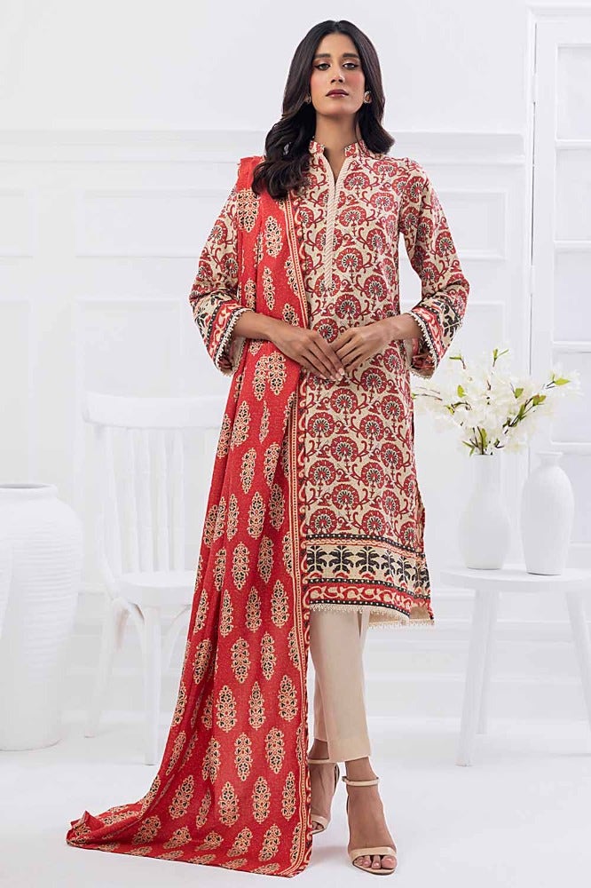 Gul Ahmed | Winter Collection 24 | Suit WNS-32183 A - Official Gul Ahmed - Agha Fabrics UK