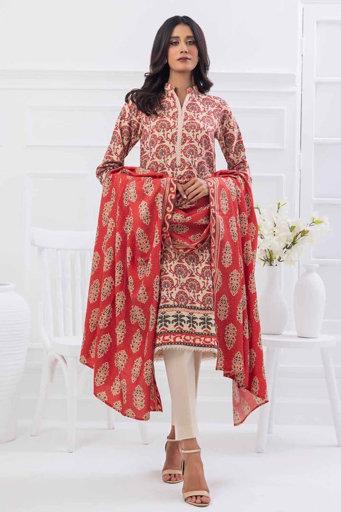 Gul Ahmed | Winter Collection 24 | Suit WNS-32183 A - Official Gul Ahmed - Agha Fabrics UK