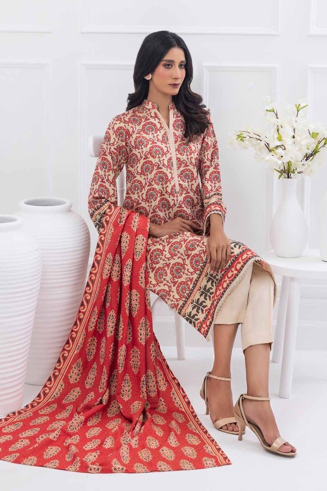 Gul Ahmed | Winter Collection 24 | Suit WNS-32183 A - Official Gul Ahmed - Agha Fabrics UK