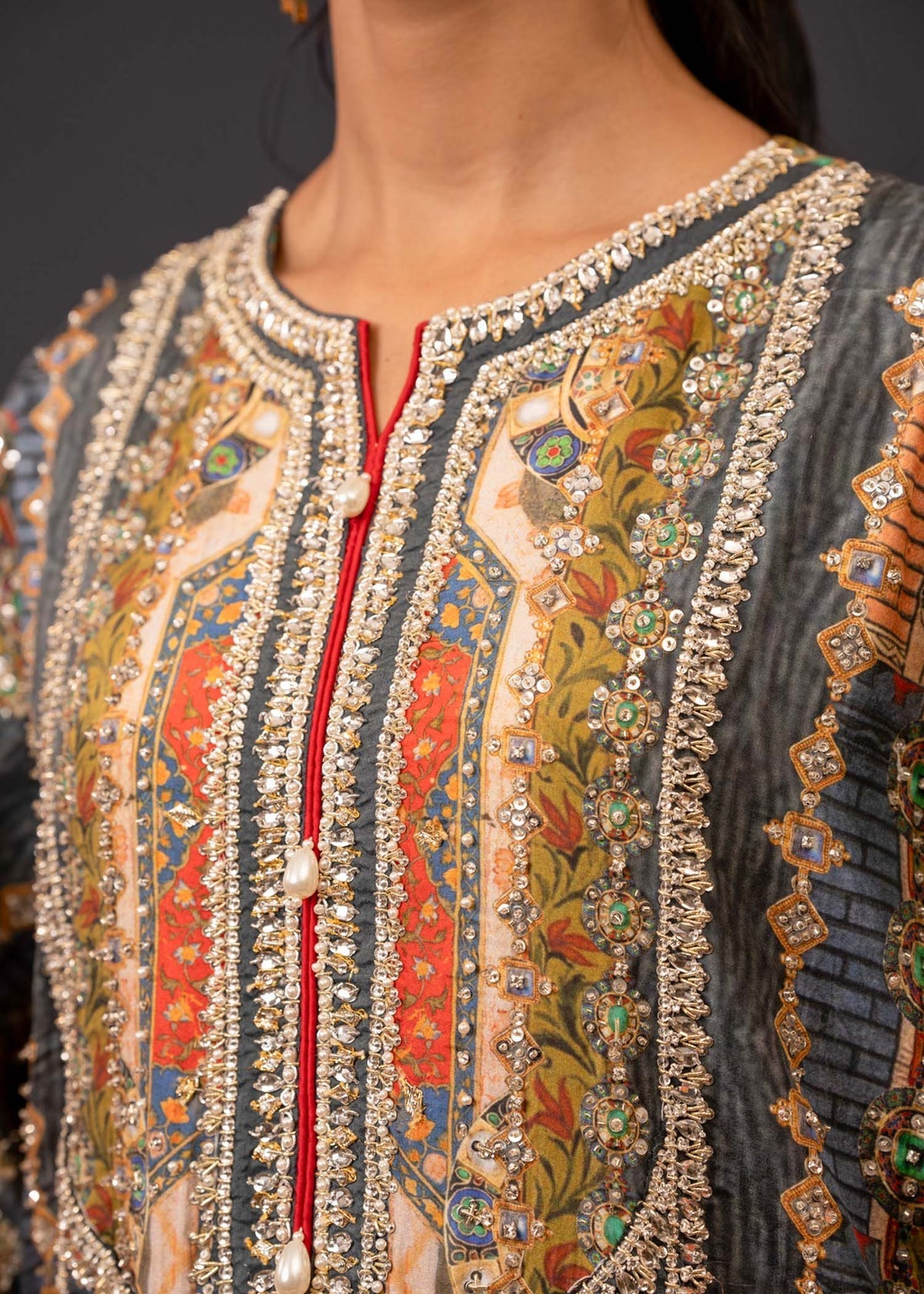 Mahgul | Emerald Hill Formals | Bold Miniature - Official Mahgul - Agha Fabrics UK