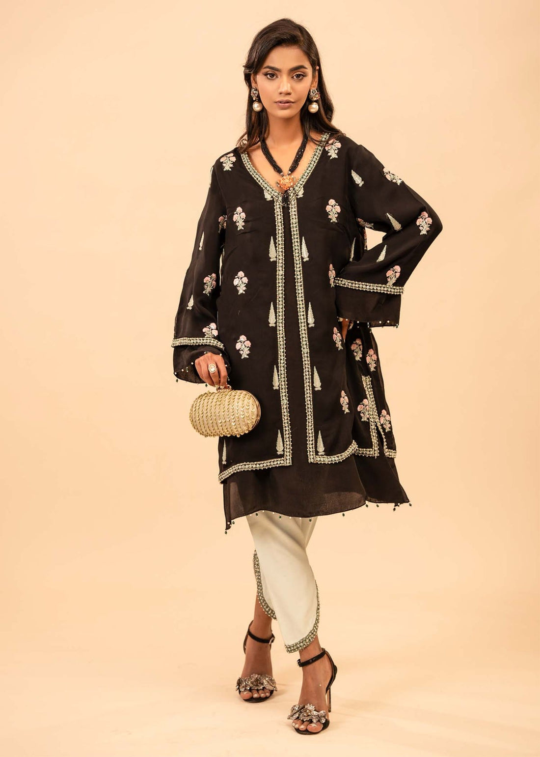 Mahgul | Emerald Hill Formals | Midnight Garden - Official Mahgul - Agha Fabrics UK