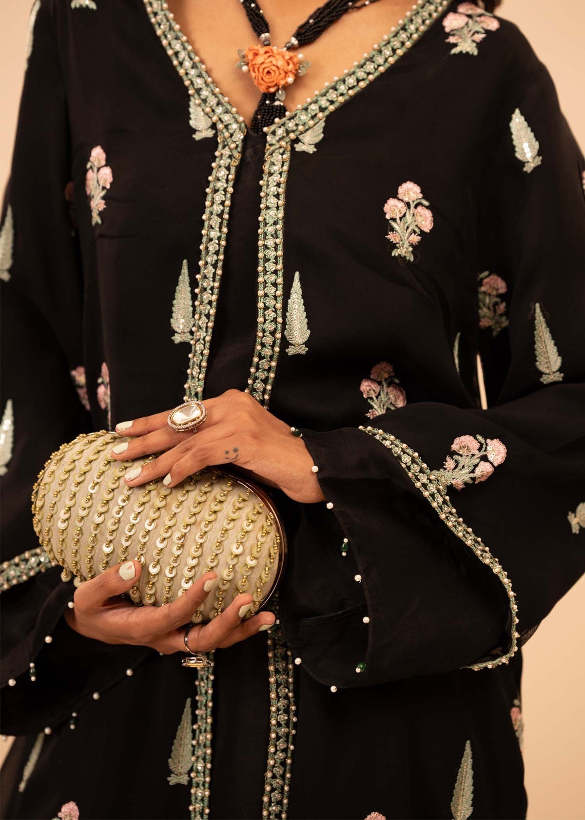 Mahgul | Emerald Hill Formals | Midnight Garden - Official Mahgul - Agha Fabrics UK