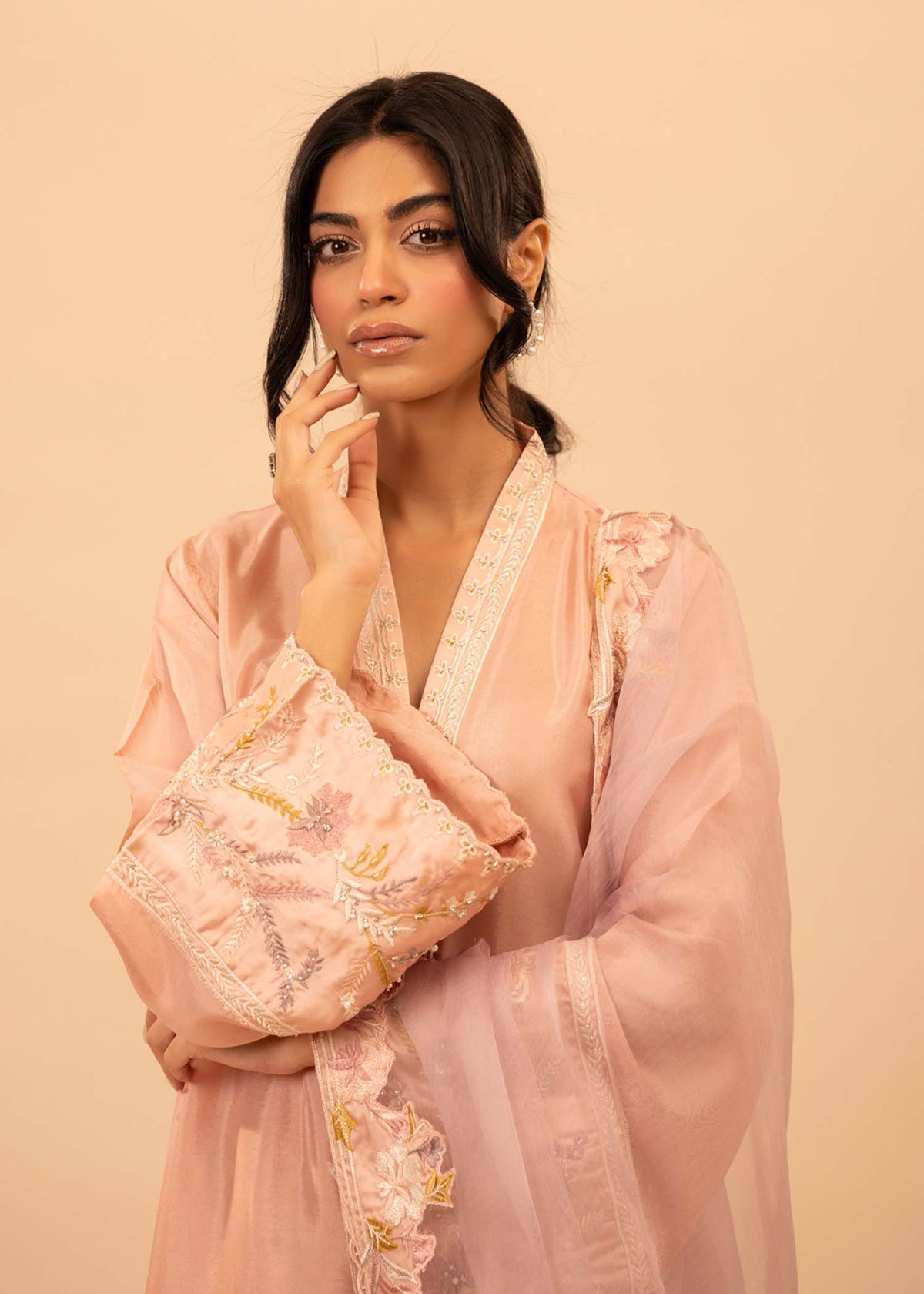 Mahgul | Emerald Hill Formals | Misty Pink - Official Mahgul - Agha Fabrics UK