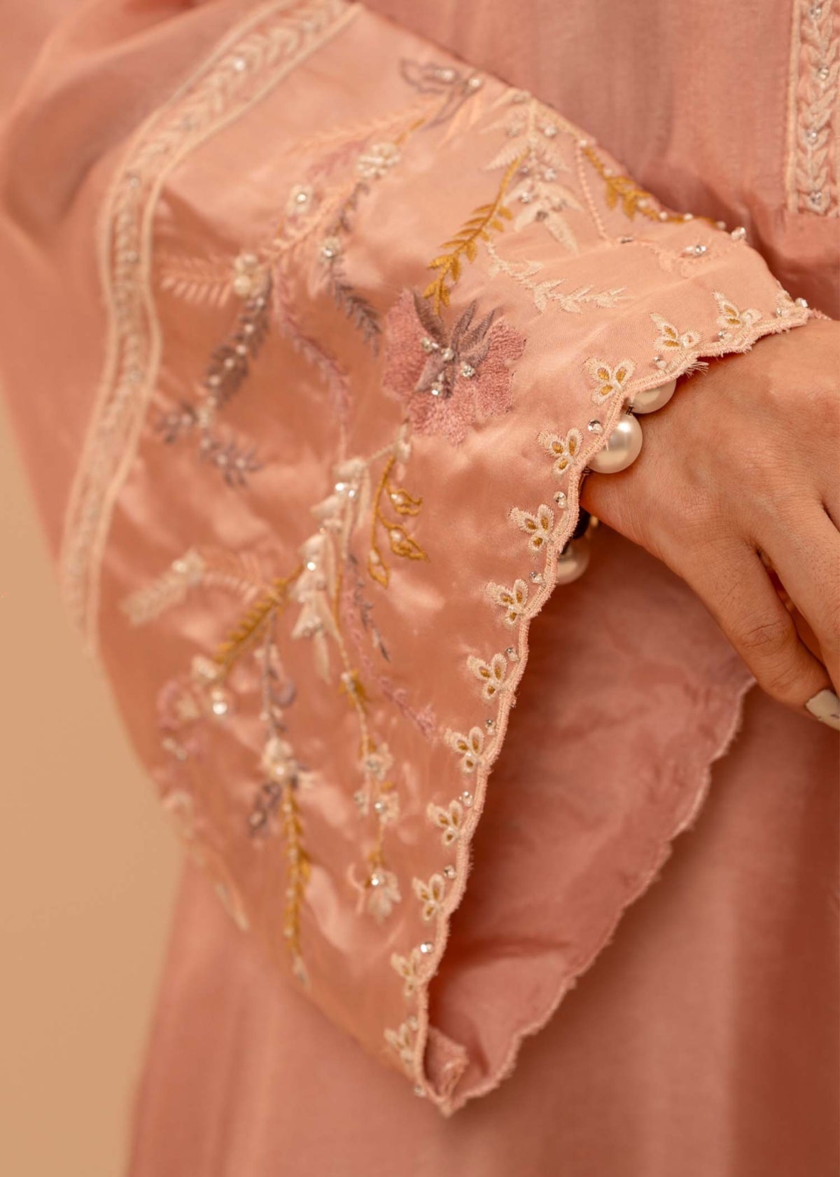 Mahgul | Emerald Hill Formals | Misty Pink - Official Mahgul - Agha Fabrics UK