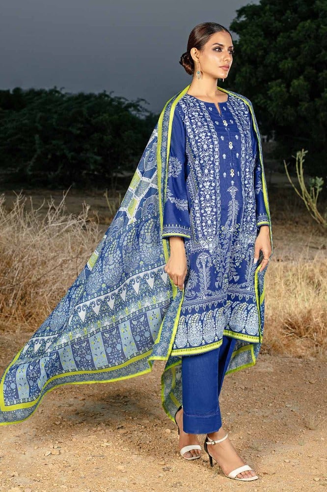 Gul Ahmed | Winter Collection 24 | Cotton Net Dupatta CD-32009 - Official Gul Ahmed - Agha Fabrics UK
