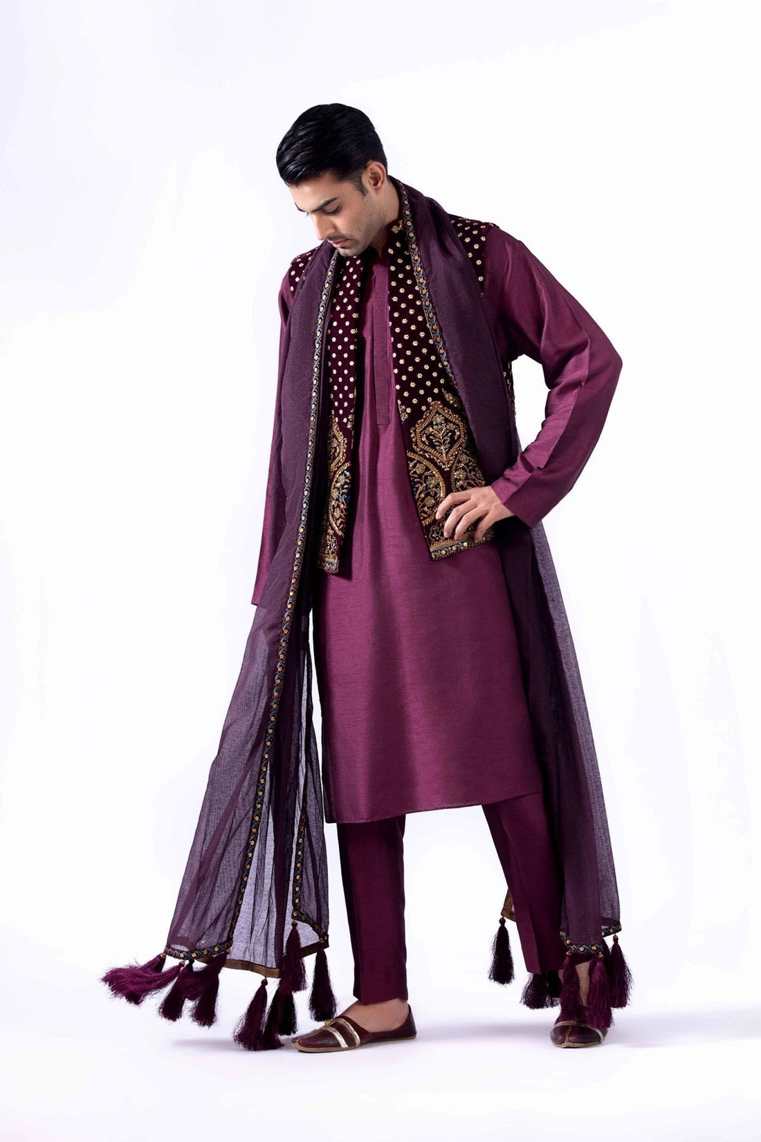 Pakistani Menswear | Fahad Hussayn | BHAMBHAL