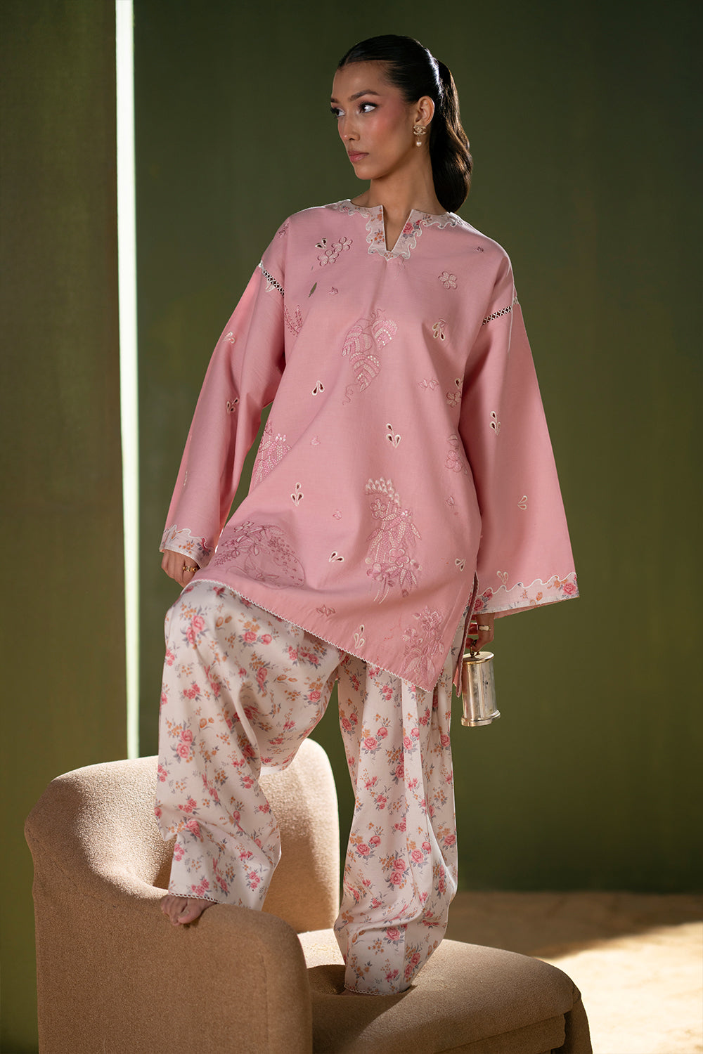 Saira Rizwan | Joolie Co ords | JOOLIE PINK - JBP25-08