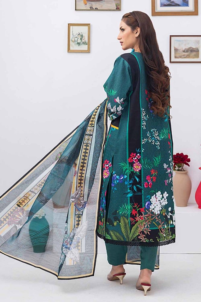 Gul Ahmed | Winter Collection 24 | Net Dupatta WRF-32015 - Official Gul Ahmed - Agha Fabrics UK