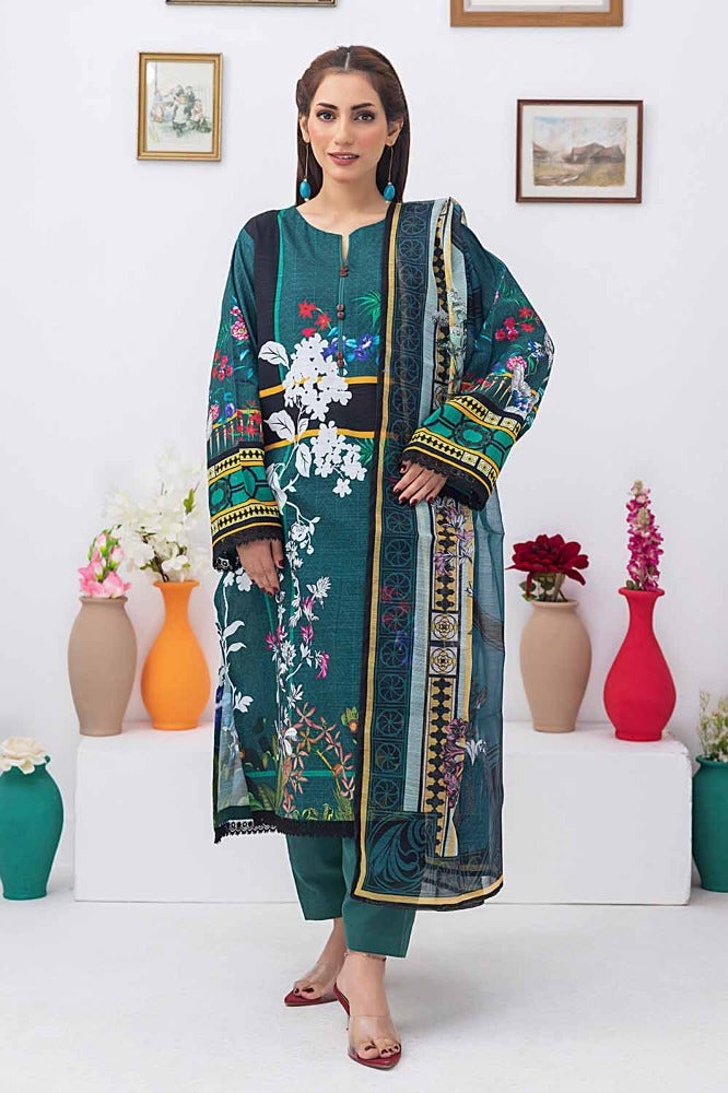 Gul Ahmed | Winter Collection 24 | Net Dupatta WRF-32015 - Official Gul Ahmed - Agha Fabrics UK