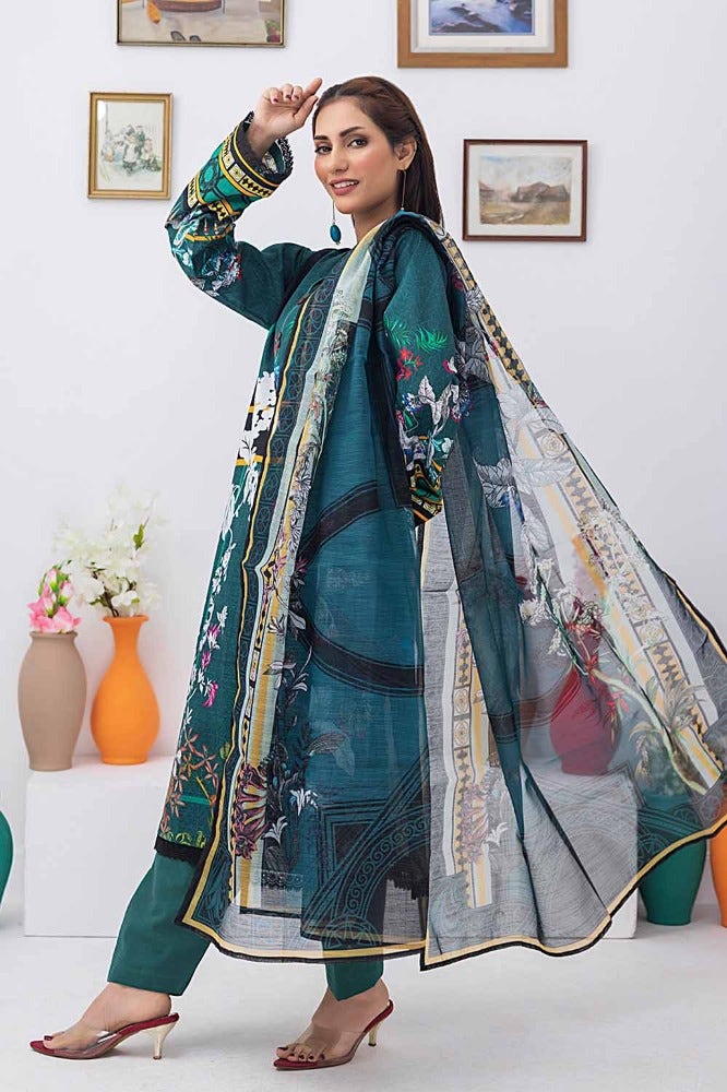 Gul Ahmed | Winter Collection 24 | Net Dupatta WRF-32015 - Official Gul Ahmed - Agha Fabrics UK