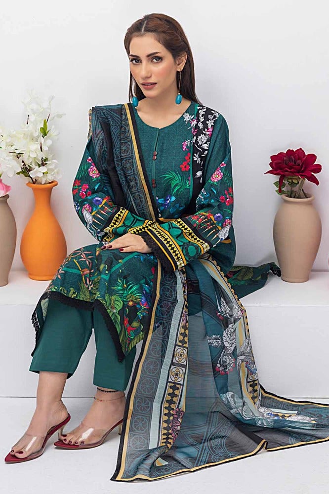 Gul Ahmed | Winter Collection 24 | Net Dupatta WRF-32015 - Official Gul Ahmed - Agha Fabrics UK